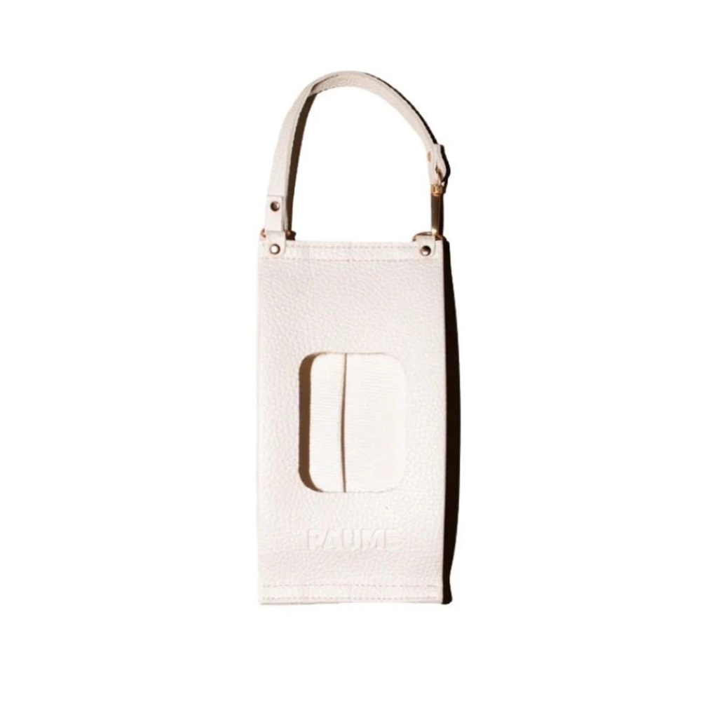 PAUME the Voyager Wipes Case in Vegan Leather, Carry Strap, Wipes to Go